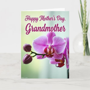Magenta Orchidee Moederdagkaart Kaart