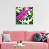 Magenta Orchideeën Verpakt Canvas Afdruk (Insitu (Woonkamer))