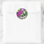 Magenta Orchids Ronde Sticker (Tas)