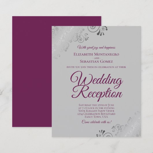 Magenta over de grijze begroting voor weddenschapp (Voorkant / Achterkant)