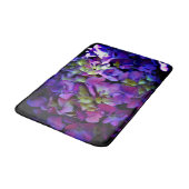 Magenta Paars blauw Hydrangeenbloemen Badmat (Gekanteld)