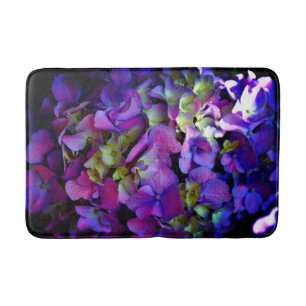 Magenta Paars blauw Hydrangeenbloemen Badmat