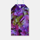 Magenta Paars blauw Hydrangeenbloemen Cadeaulabel (Achterkant)