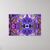 Magenta Paars blauw Hydrangeenbloemen Canvas Afdruk (Voorkant)