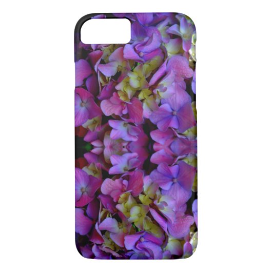 Magenta Paars blauw Hydrangeenbloemen Case-Mate iPhone Case (Achterkant)