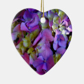 Magenta Paars blauw Hydrangeenbloemen Keramisch Ornament (Rechts)