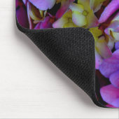 Magenta Paars blauw Hydrangeenbloemen Muismat (Hoek)