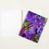 Magenta Paars blauw Hydrangeenbloemen Planner (Display)