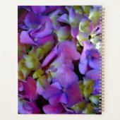 Magenta Paars blauw Hydrangeenbloemen Planner (Achterkant)