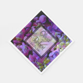 Magenta Paars blauw Hydrangeenbloemen Servet (Hoek)