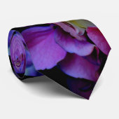 Magenta Paars blauw Hydrangeenbloemen Stropdas (Opgerold)