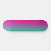 Magenta Paars en Blauwgroen Persoonlijk Skateboard (Horizontaal)
