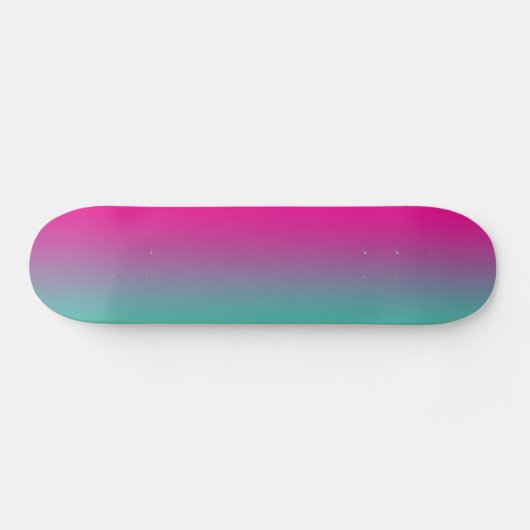 Magenta Paars en Blauwgroen Persoonlijk Skateboard (Horizontaal)