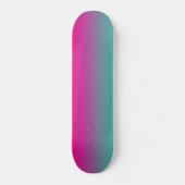 Magenta Paars en Blauwgroen Persoonlijk Skateboard (Voorkant)