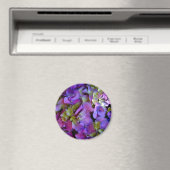 Magenta Paars Hydrangeas Paars blauw geel Magneet (Insitu (Vaatwasser))