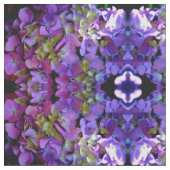 Magenta Paars Hydrangeas paars blauw geel Stof (Close Up)