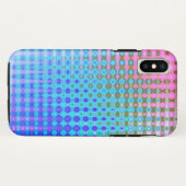 Magenta Paars roze blauw patroon Case-Mate iPhone Case (Achterkant (horizontaal))