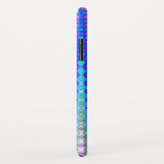 Magenta Paars roze blauw patroon Case-Mate iPhone Case (Achterkant/rechts)