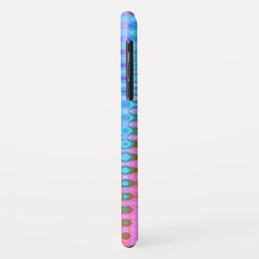 Magenta Paars roze blauw patroon Case-Mate iPhone Case (Achterkant/links)