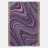 Magenta Paars roze patroon Deken (Voorkant Verticaal)