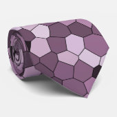 Magenta Paars roze patroon Stropdas (Opgerold)