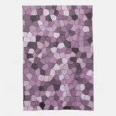 Magenta Paars roze patroon Theedoek (Verticaal)