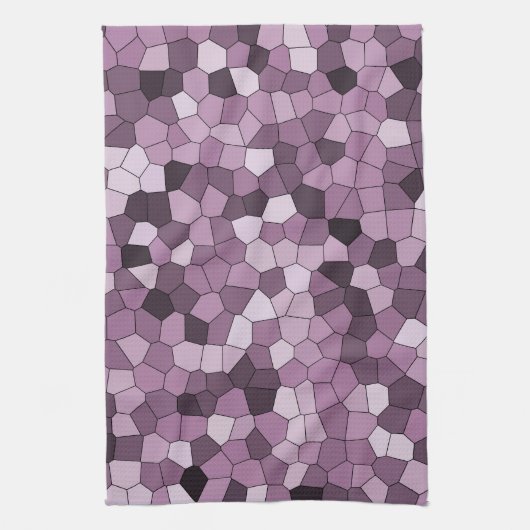 Magenta Paars roze patroon Theedoek (Verticaal)