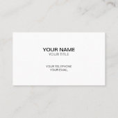 Magenta Paars roze zwart-wit patroon Visitekaartje (Achterkant)