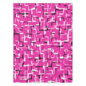 Magenta Paars roze zwart wit Tafelkleed (Voorkant)
