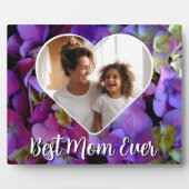 Magenta paarse blauwe hortensia als fotomasjabloon fotoplaat (Voorkant)