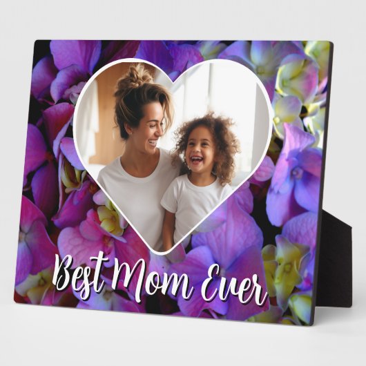 Magenta paarse blauwe hortensia als fotomasjabloon fotoplaat (Zijkant)