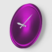 Magenta Paarse Button Grote Klok (Hoek)
