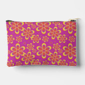 Magenta Paarse Groovy bloempatroon Etui (Achterkant)