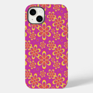 Magenta Paarse Groovy bloempatroon