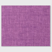 Magenta Paarse Linnen Cadeaupapier (Vlak)