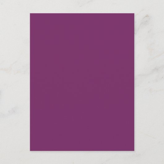 Magenta Paarse Sjabloon van Trend Color Blank Briefkaart (Voorkant)