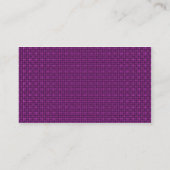 Magenta Paarse verbinding Visitekaartje (Achterkant)