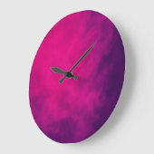 Magenta Paarse wandklok - (Hoek)