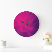 Magenta Paarse wandklok - (Huis)
