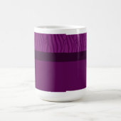 Magenta Paarse Zebra Vachtpatroon Koffiemok (Center)