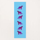 Magenta Panthers Pop Kunst Yogamat (Voorkant)