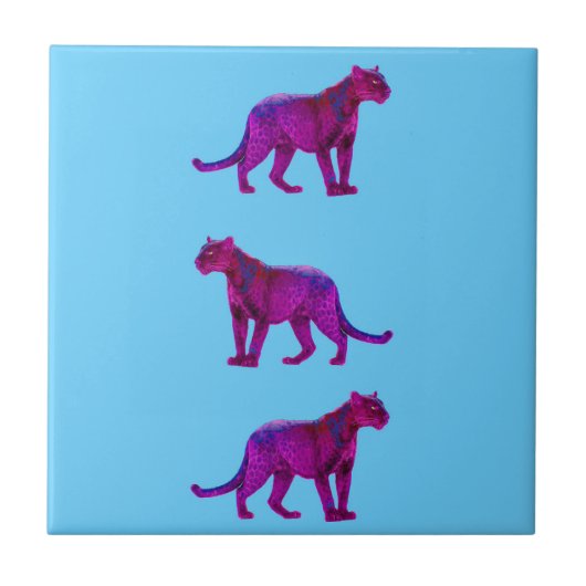 Magenta Panthers Tegeltje (Voorkant)