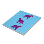 Magenta Panthers Tegeltje (Zijkant)
