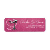 Magenta Paris Passport Etiket (Voorkant)