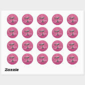 Magenta Paris Passport Ronde Sticker (Vel)