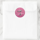 Magenta Paris Passport Ronde Sticker (Tas)