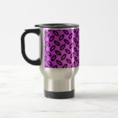 Magenta patroon reis mok (Links)