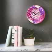 Magenta Peach Burgundy en Paarse Stillas Dahlias Grote Klok