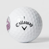 Magenta Peacock Persoonlijke Golf Balls Golfballen (Logo)