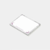 Magenta Peacocks Opmerkingen Post-it® Notes (Schuin)
